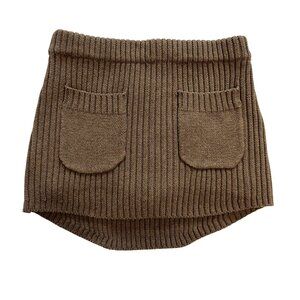 Frankie's Bikinis Brown Ribbed Skort